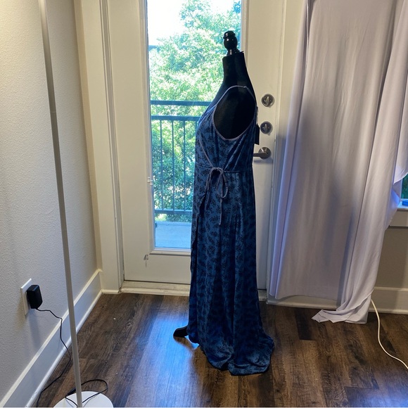 Hem & Thread Cottagecore Cami Strap True Summer Wrap Dress Large Maxi Dress - Picture 15 of 15